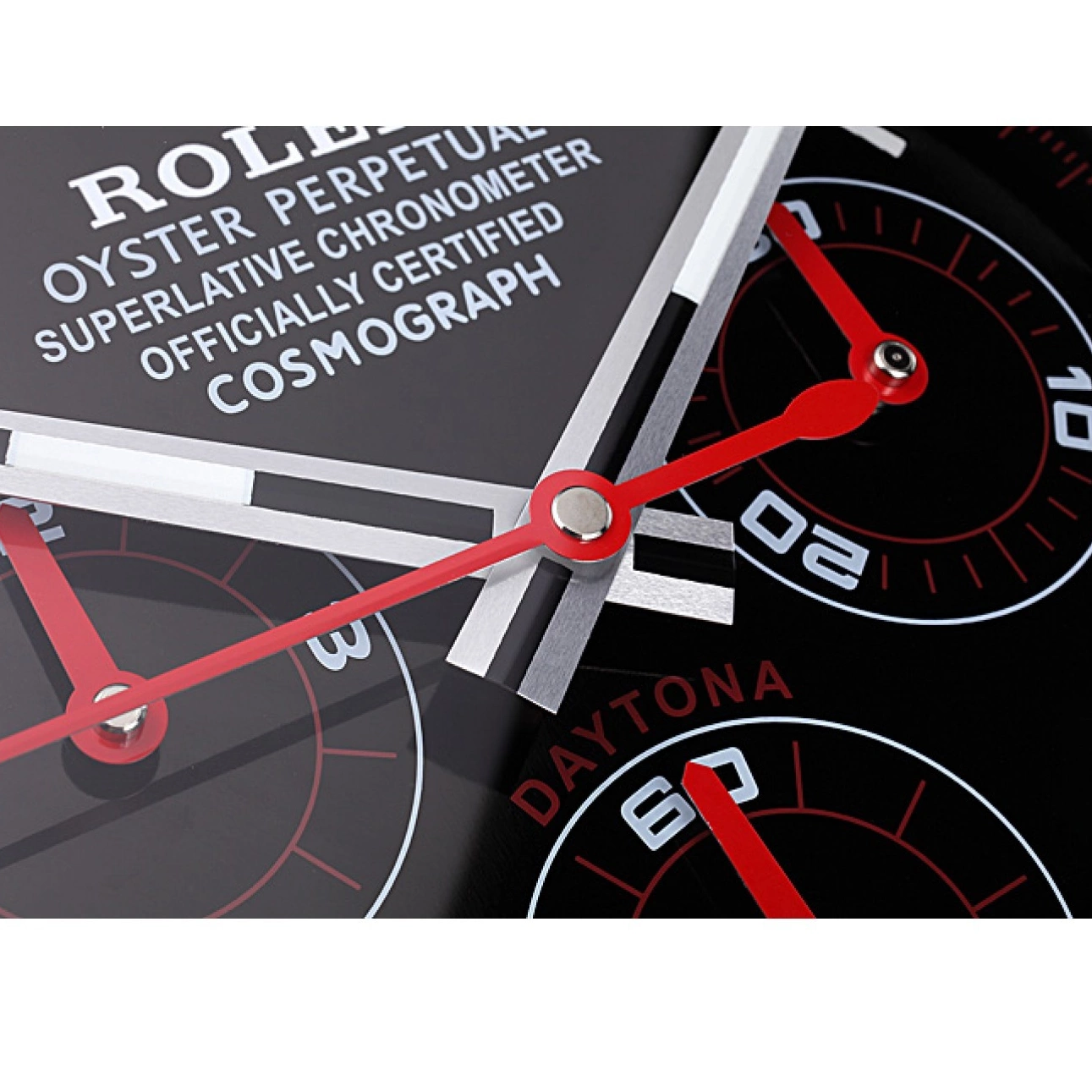 Rolex aaa copy Wall Rolex 621908 Daytona Cosmograph Clock Black-Red 0721
